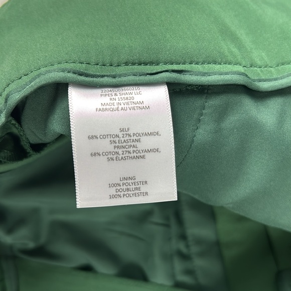 Veronica Beard High Rise Maliyah Pants in Green Size 4 - Picture 8 of 16